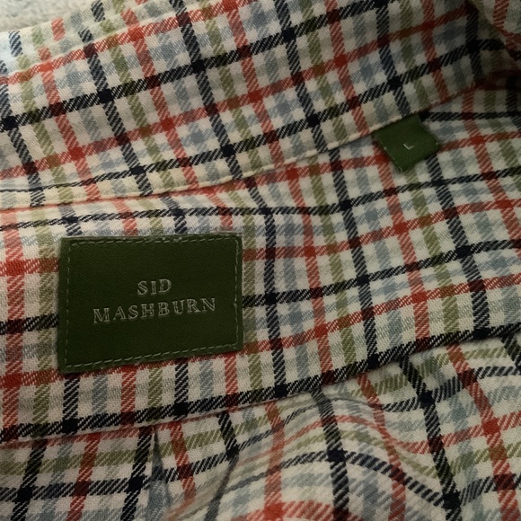 Sid Mashburn Sport Shirt in Plaid Sz Large - Picture 2 of 3